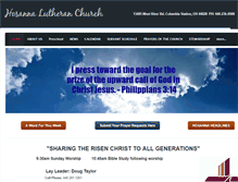 Tablet Screenshot of hosannalutheranchurch.com